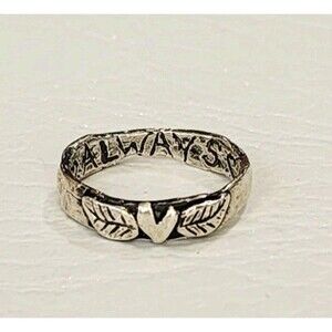 Jes Maharry Sterling Love Always Sundance Retired Ring Size 8.25